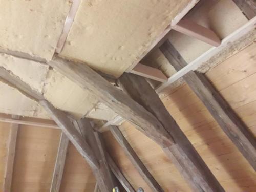Fibre de bois Steico steicoflex036 posé en plafond